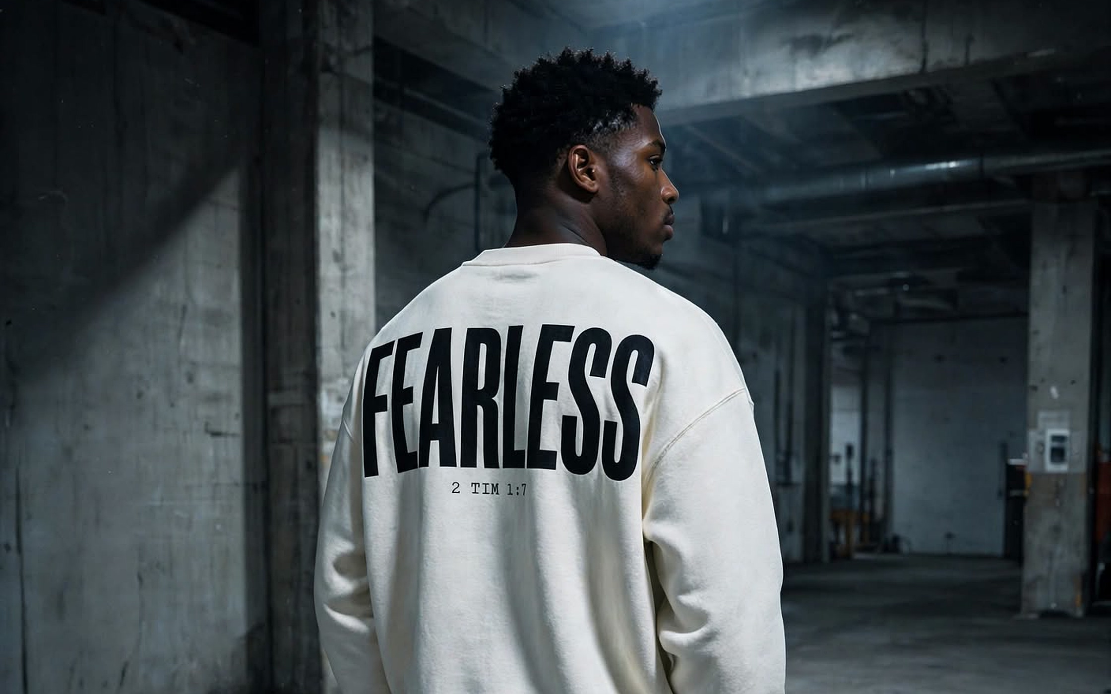 Fearless Crewneck, Bone