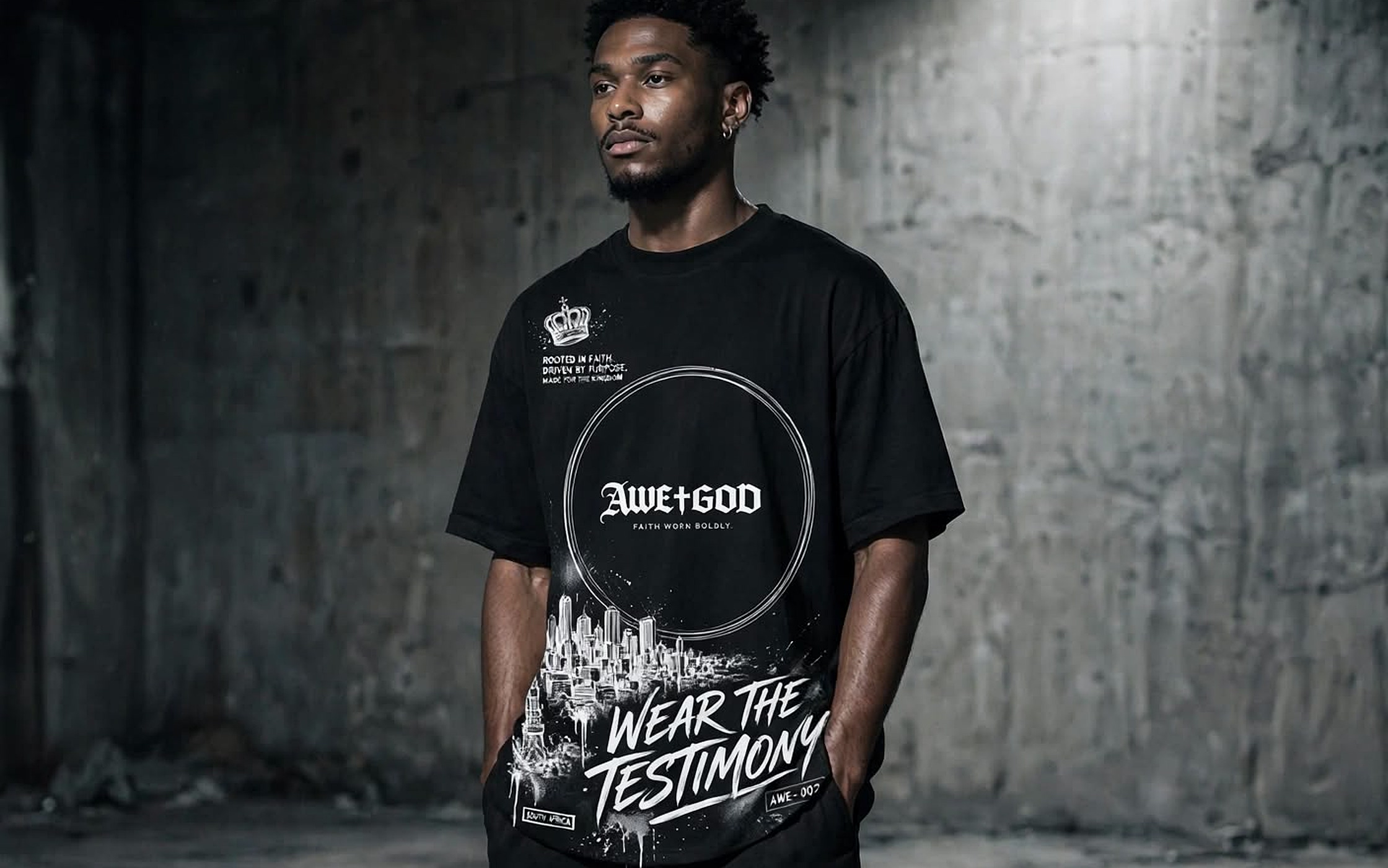 Wear the Testimony Tee, Black